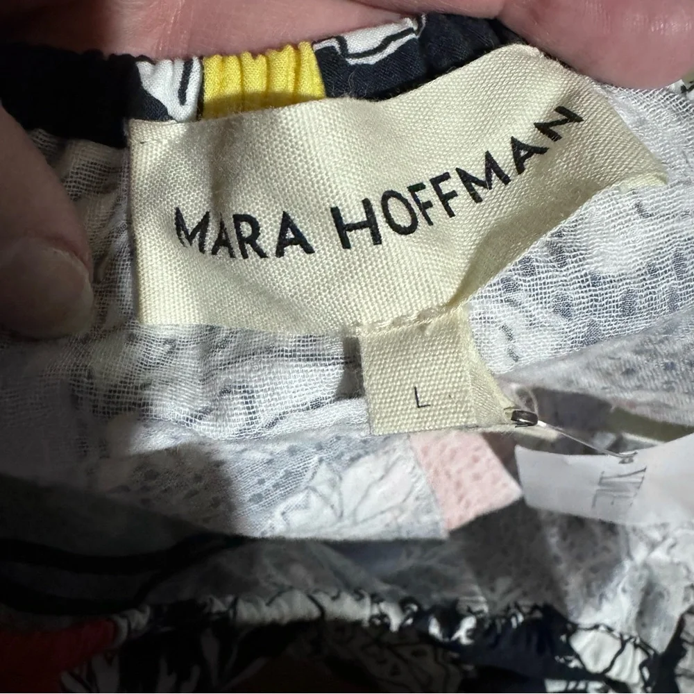 Mara Hoffman Laila Paisley Cut Out Organic Cotton Maxi Dress Size L - Picture 12 of 16